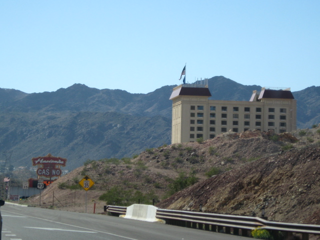 Nevada is famous for its casinos. This is the first one you see as you cross into the state.